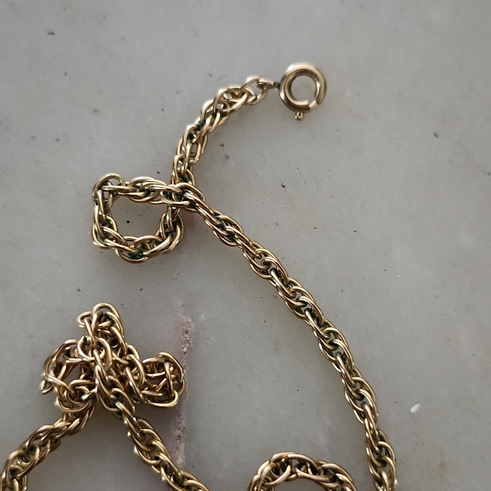 AJG 20-12K CO Gold Rope Chain Necklace 27 Inches - Picture 5 of 12